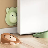 3-Pack Door Stopper Dual-use Bear-shaped Silicone Door Stopper