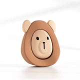 3-Pack Door Stopper Dual-use Bear-shaped Silicone Door Stopper