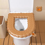 Cartoon Cookie-shaped Toilet Deodorant Sticker + Toilet Seat Cover 